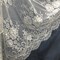 3 Yards Beaded Chantilly Embroidered Lace Fabric with Eyelash Scallop 58 Inches Width